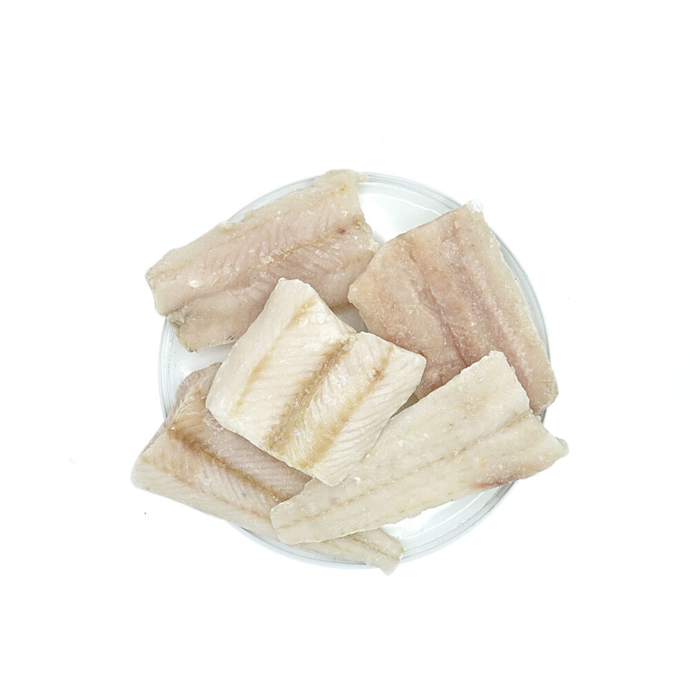 Merluza austral porciones con piel al vacío